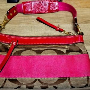 Coach small hot pink